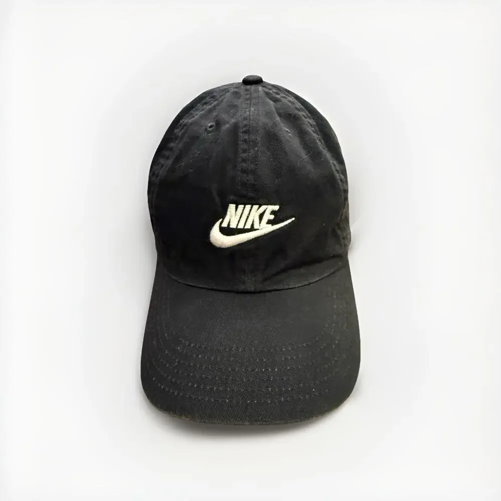 Nike Heritage86 Youth Kids Unisex Black Adjustable Strapback Hat Baseball Cap